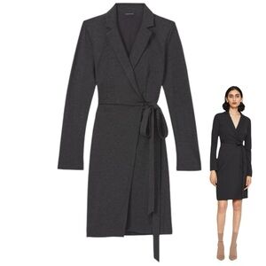 Club Monaco Charcoal Long Sleeve Dress